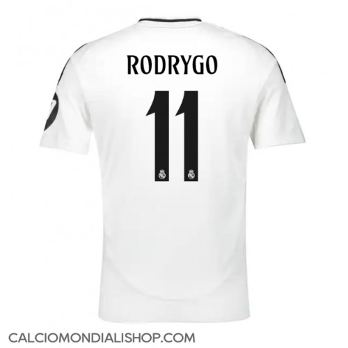 Maglie da calcio Real Madrid Rodrygo Goes #11 Prima Maglia 2024-25 Manica Corta